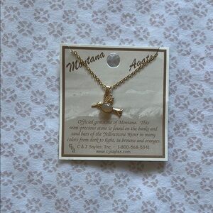 Gold Bird Pendant Necklace